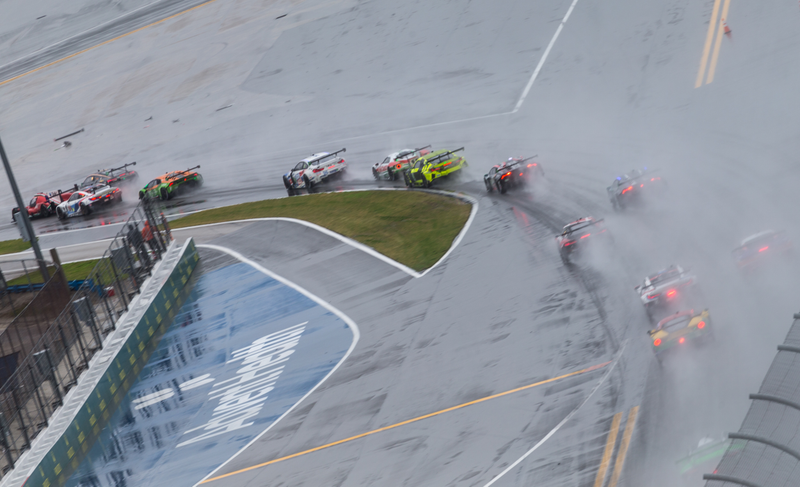 Illustration for article titled The 2019 24 Hours of Daytona In Pictures, the Wettest Morning